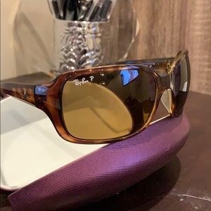 Ray-Ban brown tortoise POLARIZED sunglasses